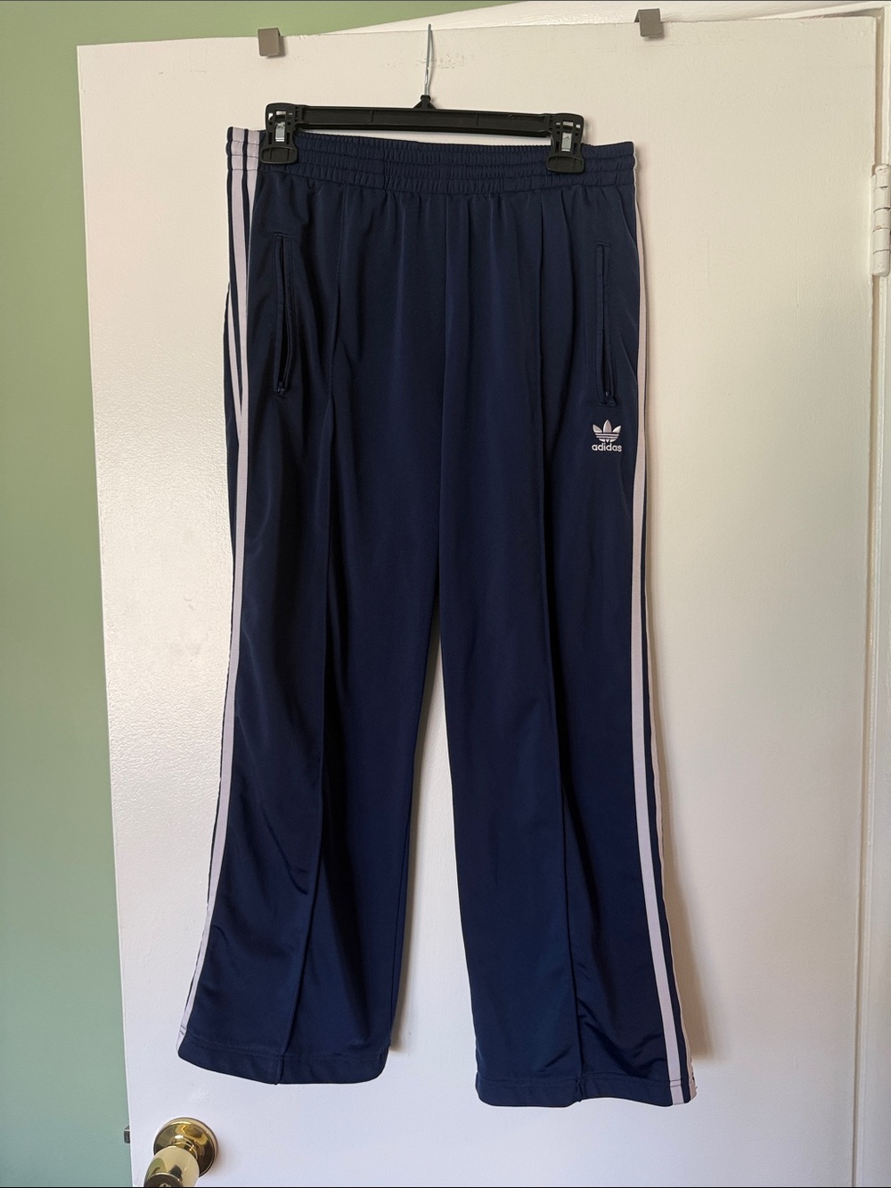adidas Navy Blue Ankle Length Track Pants